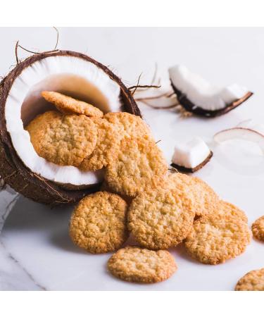 Thinsters Toasted Coconut Cookie Thins 4oz (Pack of 6) | Non-GMO, Peanut Free, Crunchy Cookies - No Corn Syrup, Artificial Flavors, Colors, Preservatives - Buy Online on GoSupps.com