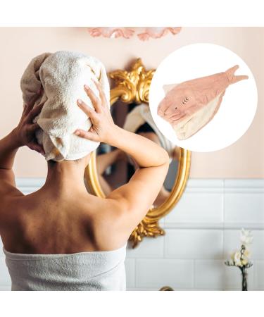 VOCOSTE Adult Hair Drying Towel Cap - Quick Drying Lightweight & Highly Absorbent for After Bath - Orange - Buy Online on GoSupps.com
