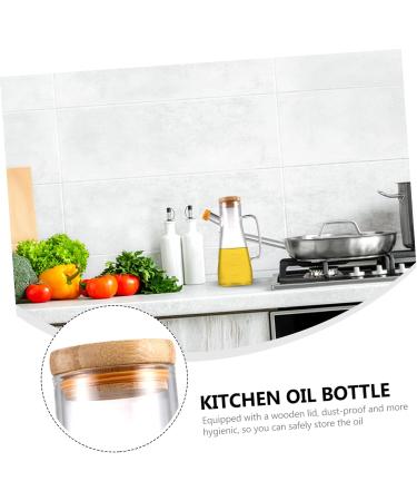 Zerodeko 3 pcs - glass oil pot olive oil pour bottle kitchen oil pot oil dispensing cruet vinegar pour bottle with lid water pitcher glass Oil Bottle large 1pcs sauce bottle Transparent 500mlx3pcs 20.5X8.5X8.5cmx3pcs - Buy Online on GoSupps.com