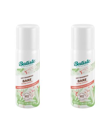 Batiste Dry Shampoo Bare Mini Travel Size 1.6 oz (Pack of 2)