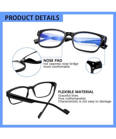 5 Pack Anti Glare UV Ray Filter Reading Glasses for Women Men | Blue Light Blocking Computer Readers | Mix C1 2.25x - Buy Online on GoSupps.com