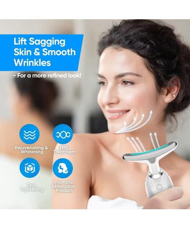 Red Light Therapy Face Massager for Neck Lines, Wrinkles & Double Chin Reduction - Buy Online on GoSupps.com
