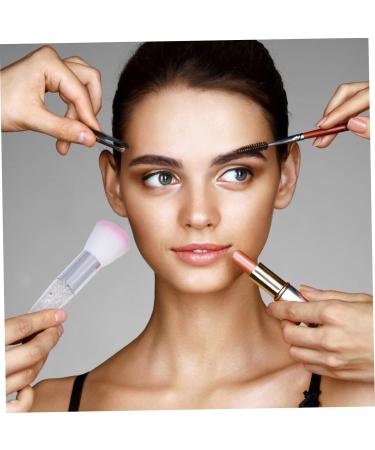 9 Pieces Makeup with Transparent Handle Nail Brush Makeup Brush Powder Makeup Brush Blush for Cheeks Foundation Brush Makeup Accessory Diamond Makeup Tools - Buy Online on GoSupps.com