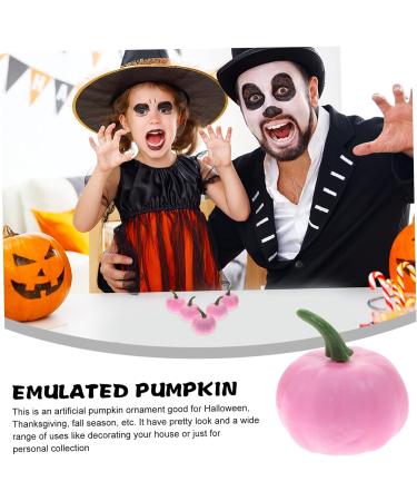 HOMSFOU 48 Pcs Artificial Pumpkin Mini Fake Pumpkins Pumpkin Model Simulation Pumpkin Decor Pink Fall Decor Decorative Pumpkins Lifelike Pumpkins Thanksgiving Foam Household Little Pumpkin - Buy Online on GoSupps.com