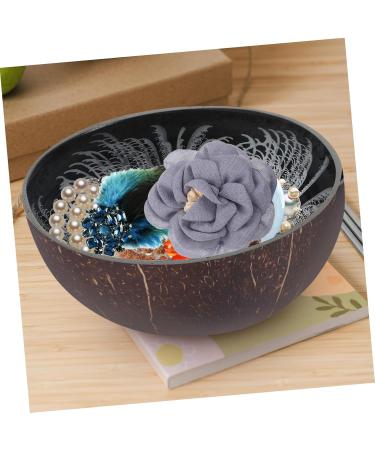 CORHAD Keychain Wood Tray Cereal Container Decor Key Storage Bowl Candy Container Salad Bowl Vietnam Fruit medium Silver - Buy Online on GoSupps.com