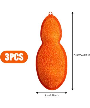 Bottle Brushes Magical Bottle Cleaning Beans 3Pcs Reusable Bottle Cleaning Beans Pea-Shaped Water Bottle Cleaner Sponges for Bottle Internal Cleaning Orange - Buy Online on GoSupps.com