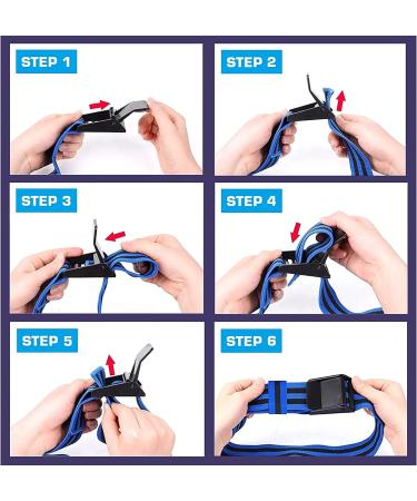 ROSYQUARZ Blood Flow Restriction Bands for Glutes & Hip Building - Adjustable BFR Training Bands for Women/Men - Occlusion Resistance Bands for Butt, Squat, Thigh, Arms (2 Pack) Blue - Buy Online on GoSupps.com