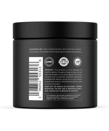 20,000mg Lions Mane Mushroom Supplement with Ashwagandha & Rhodiola - 16x Strength Nootropic | 50% Polysaccharides - Brain Focus, Energy, Mood Booster - Highest Potency Lion's Mane Capsules - Buy Online on GoSupps.com