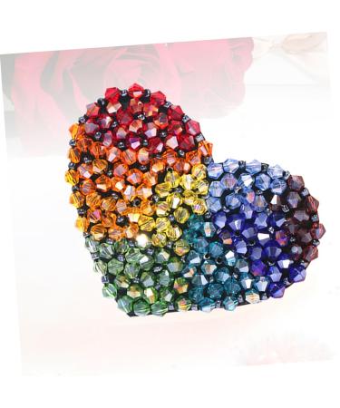 FRCOLOR Colorful Beads Barrettes Hair Barrettes Hair Clip Hair Pin Colorful Heart Clip Alloy Snap Clip Heart-shaped - Buy Online on GoSupps.com