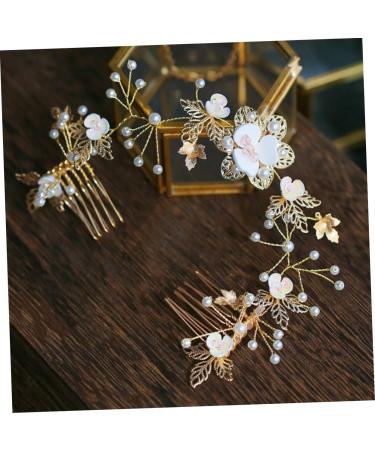 DOITOOL Tiara Bridal Headbands Wedding Hair Combs Hair Accessories for Flower Girls Wedding Headpiece Wedding Hair Clips Prom Hairpin Bride - Buy Online on GoSupps.com