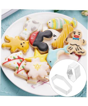 Milisten 10 Pcs Biscuit Mold Mini Cake Molds Chocolate Mold Dessert Baking Mold Cakesicles Mold Mini Cookies Metal Fondant Frame Jelly Moulds Stainless Steel Cake Candy 7.5X4.2X2.4CMx2pcs Silverx2pcs - Buy Online on GoSupps.com