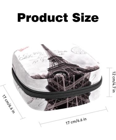 Buy Paris Eiffel Tower Stamps & Stylish Women's Napkin Storage Bags | Portable Period Bags for Teens & Menstrual Cup Holders - Buy Online on GoSupps.com