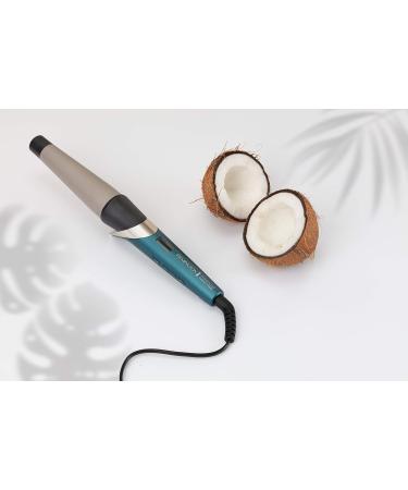 Remington CI86x8 Curling Iron - Large Curls & Natural Waves | Cone-Shaped 25-38mm | Coconut Therapy & UV Protection | LCD Display Up to 210C - Buy Online on GoSupps.com