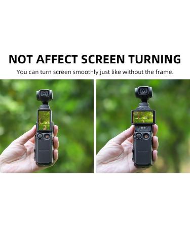 Honbobo Osmo Pocket 3 Accessories - DJI Pocket 3 Adapter Mount & Protection Frame for Enhanced Camera Experience - Buy Online on GoSupps.com