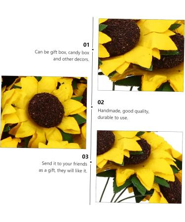 Cabilock 1 Set Decor Ornaments Flowers Flower Sunflower Decorative Paper Accessories DIY Simulation - Buy Online on GoSupps.com