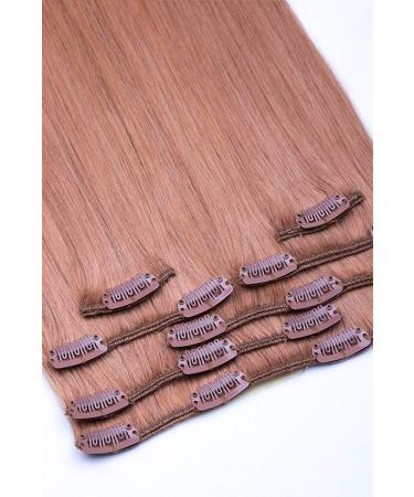 Clip In Extensions Set - 100% Real Hair 7 Pieces 70g 55cm - Honey Blonde #27 - Buy Online on GoSupps.com