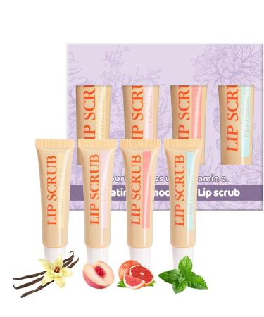 yves Stick Scrub Lip Peeling Lip Scrub Moisturizing Lip Peeling Set 4X Lip Care Products - Buy Online on GoSupps.com