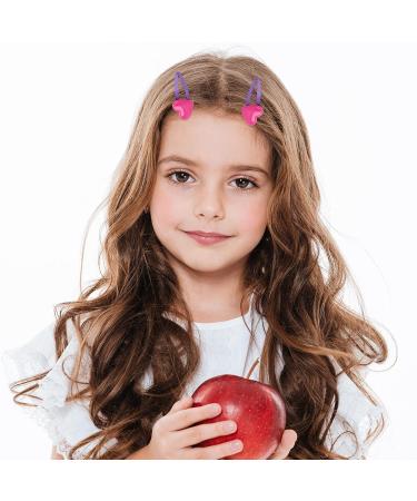 Colorful Heart Snap Hair Clips - Women & Teens Love Metal Hair Accessories - Perfect for Birthday & Christmas Gifts - Buy Online on GoSupps.com