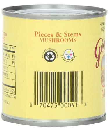 Giorgio Mushrooms Pieces and Stem - 4 oz (12 Pack) - Buy Online on GoSupps.com