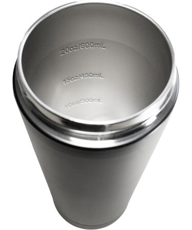 Buy BMP Fitness Stainless Steel Protein Shaker 750ml - Sustainable Metal Bottle with Spiral Ball (Black) | International Shipping Available - Buy Online on GoSupps.com