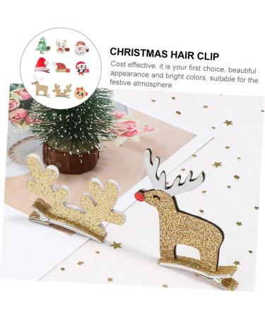 FRCOLOR Baby Christmas children's hair clips Christmas Barrettes xmas party Santa Hairpins tiaras for s kids decor Headdress flash artificial leather headband baby Kids - Buy Online on GoSupps.com