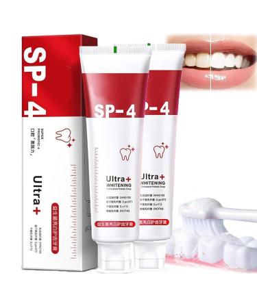 4TM probiotic whitening toothpaste SP-4 Ultra Whitening SP-4 Probiotic Stain Removal and Whitening ToothPaste SP-4 probiotics toothpaste fresh breath toothpaste (2 PCs)