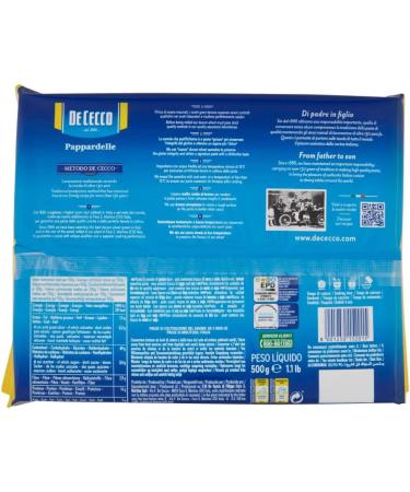  Italian Gourmet E.R. Lot de 8 p tes de Cecco 100 % italiennes Le Specialit Pappardelle N 201 500 g + Polpa Italian Gourmet 400 g - Buy Online on GoSupps.com