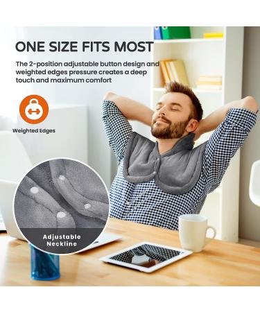 Large Electric Heating Pad for Back Pain Relief - 4 Heating Levels, Auto Shut Off, Moist Therapy - Washable 24x35 Grey - Buy Online on GoSupps.com