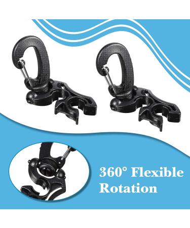 Weewooday 3 Piece Diving Hose Holder Clip - Double BCD Hose Clip with Snap Hook Buckle - Dive Snorkeling Accessories - Buy Online on GoSupps.com