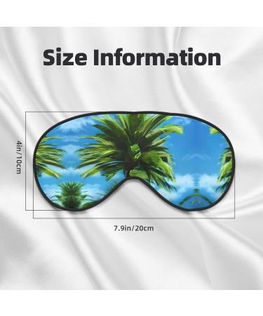 Buy SSIMOO Summer Palm Tree Sleep Mask - Adjustable Breathable Fashionable Eye Mask for Comfortable Sleep | International Shipping Available - Buy Online on GoSupps.com
