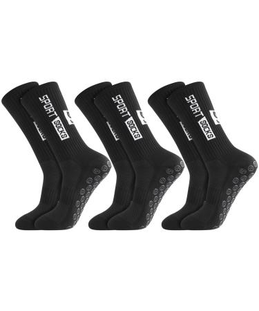 Utensilsto 3 pairs football socks 39-46 football socks anti-slide grip football socks slipproof sports socks for men men football basketball run