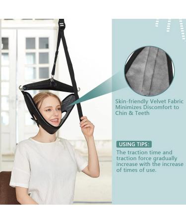 Neamou Cervical Neck Stretcher & Traction Device | Neck Puller & Extensor | Over-the-Door Vertebral Correction for Men & Women - Buy Online on GoSupps.com