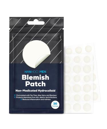 HANHOO Men's Blemish Patch with Aloe Vera, Tea Tree & Bamboo - 36 Count - Buy Online on GoSupps.com