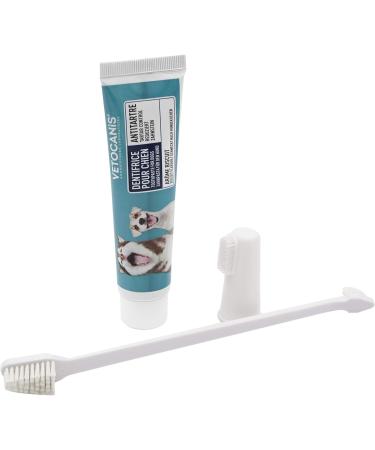 Vetocanis Bio00068 Dental Care Set for Dogs - Toothbrush Toothpaste & Massage Brush Biscuit Flavor - 1 Pack for Fresh Breath & Healthy Teeth - Buy Online on GoSupps.com