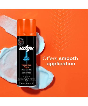 Edge Men's Sensitive Skin Shave Gel with Aloe - 2.75 oz - Buy Online on GoSupps.com