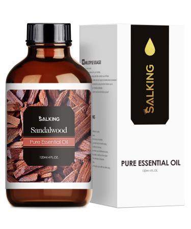 SALKING Sandalwood Essential Oils 120ml 100% Pure Natural Essential Oil Therapeutic Grade Aromatherapy Oil for Skin Care Fragrance Oils for Diffuser Humidifier Relax Sleep Gifts for Women