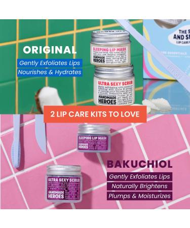 100% Natural Lip Scrub and Lip Mask Vegan Conditioning Coconut Lip Exfoliator and Cuticle Oil Set - Lip Therapy and Healthy Nails Clean Skincare - Buy Online on GoSupps.com