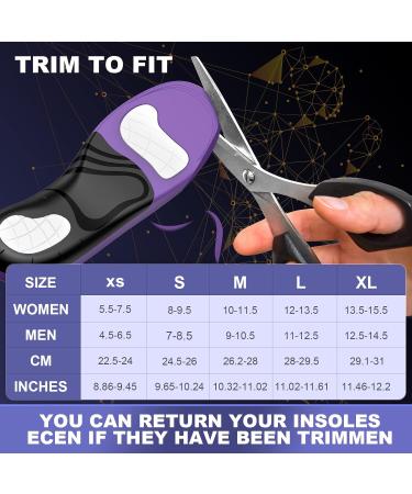 Plantar Fasciitis Pain Relief Insoles - Arch Support Orthotics for Men & Women - Shock Absorbing Comfort Inserts (XL) - Perfect for Work Boots & Everyday Use - Buy Online on GoSupps.com