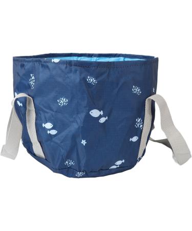 Portable Waterproof Collapsible Foot Bath Tub High Temperature Resistance Multi Purpose with Water Based Printing Sturdy Handle for Travel Picnic Camping (Navy Whale) - Buy Online on GoSupps.com