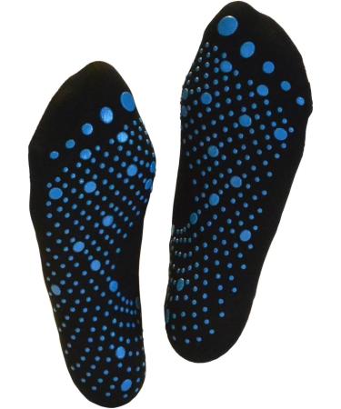 FitSox Anti-Slip Pilates Yoga Martial Arts Gym & Dance Socks - Prevent Falls in Black/Blue - International Shipping - Buy Online on GoSupps.com