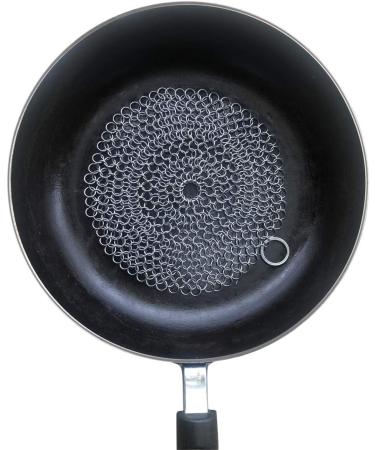 WFRX 7x7 Premium Stainless Steel Cast Iron Scrubber for Cookware - Pack of 1 - Buy Online on GoSupps.com