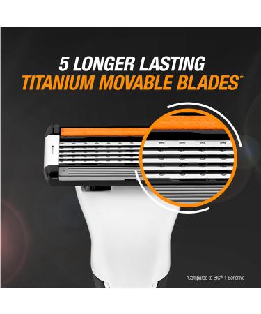BIC Hybrid 5 Flex Men's Razor Kit with Nano-Tech Titanium 5-Blade Refills - 3 Piece Set - Buy Online on GoSupps.com