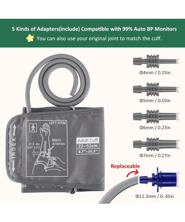 Extra Large Blood Pressure Cuff (9-21 Inches) - Compatible Replacement for Normal & Big Arms | Fast Global Shipping - Buy Online on GoSupps.com