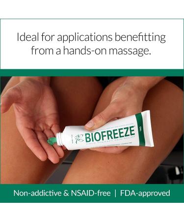 Biofreeze Pain Relief Gel 4 oz. Tube (Pack of 2) - Fast Relief for Aches and Pains - Buy Online on GoSupps.com