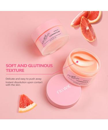 Gentle Nourishing Makeup Remover - Grapefruit Melting Balm Non-Greasy Facial Cleanser (50g) - Deep Clean & Hydrate - Buy Online on GoSupps.com