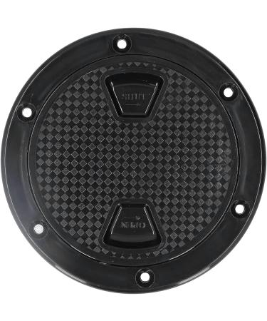 4in ABS Round Boat Deck Plate - Black Marine Accessory for Deck Inspection - Buy Online on GoSupps.com