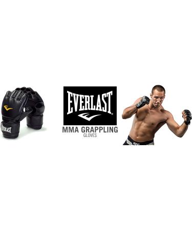 Everlast Unisex Adult Boxing Gloves - MMA Grappling Gloves L-XL Black | International Shipping Available - Buy Online on GoSupps.com