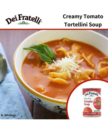 Dei Fratelli Tomato Soup - Gluten Free & All Natural - 5th Generation Recipe - 10.75 oz. cans, 12 Pack - Buy Online on GoSupps.com