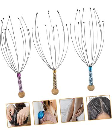 Beavorty 3-in-1 Therapeutic Head Scratch & Full-Body Massager - Ultimate Scalp Massage Tool for Relaxation - Buy Online on GoSupps.com