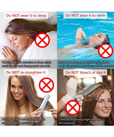 30 Multi-Colored Hair Extension Clips 55cm Real Hair Strands for Salon Supply | 15 Vibrant Colors - Shop Internationally! - Buy Online on GoSupps.com